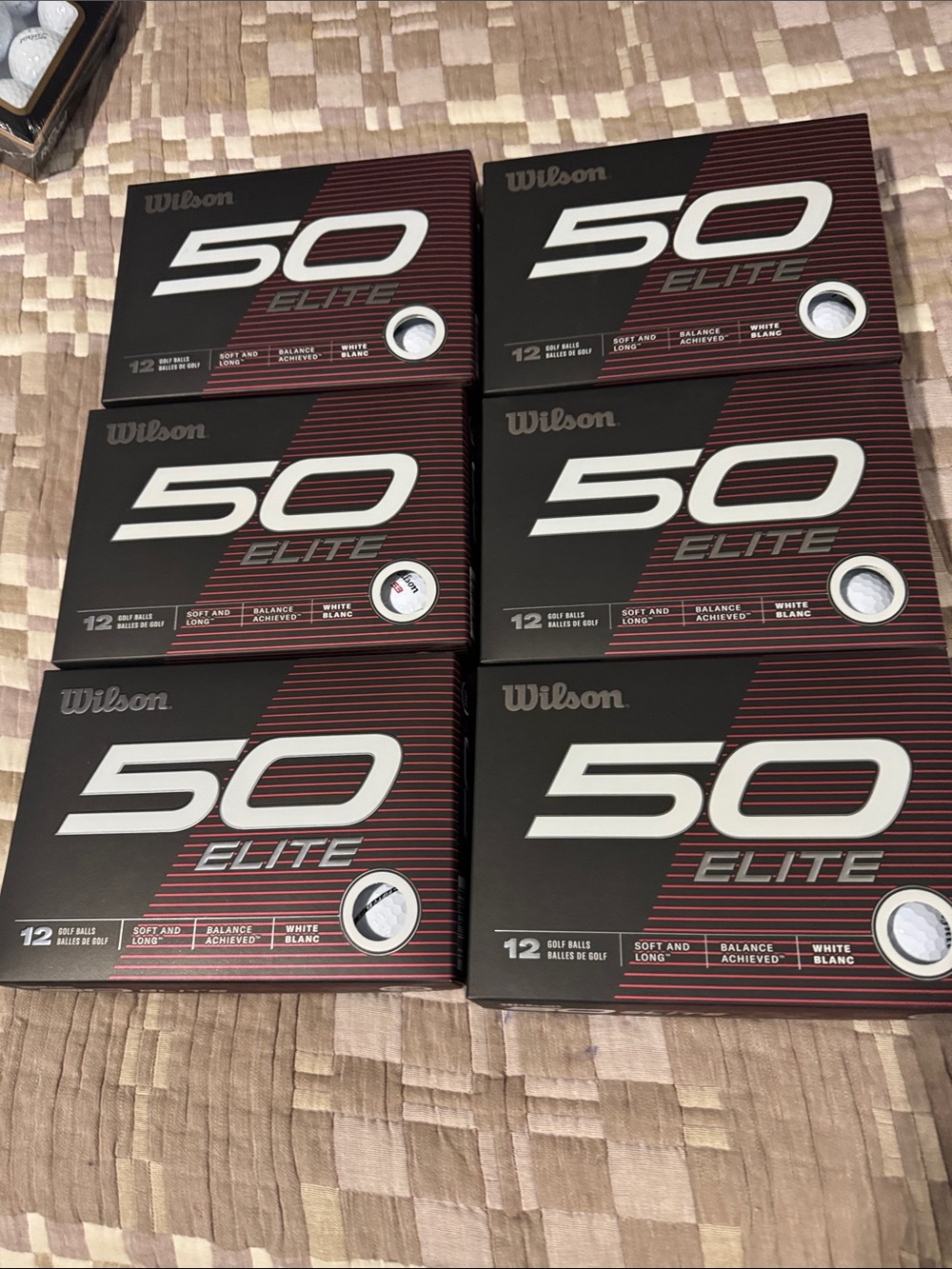 Wilson 50 golf balls 72 balls 6 boxes